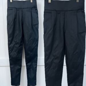 Rosebullet Faux Leather‎ Pants Black Grunge Biker Whimsigoth High Rise Tapered 2